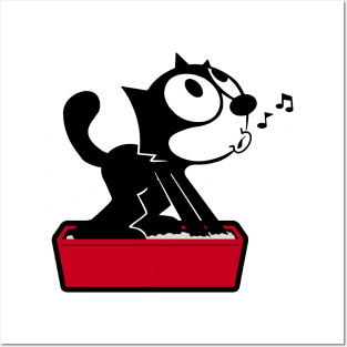FELIX THE CAT LITTER (For light tees) Posters and Art